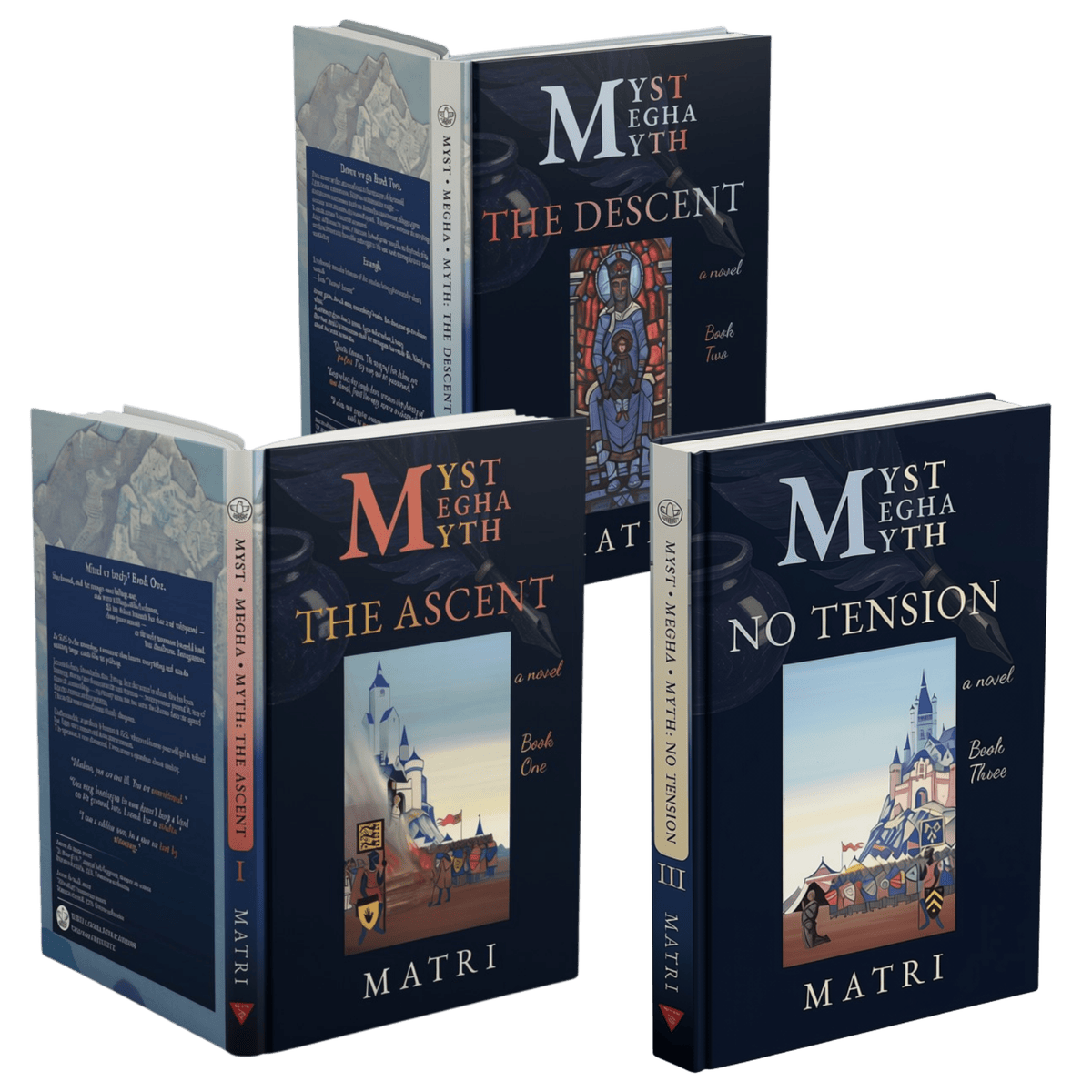 MYST MEGHA MYTH — the three hardcovers