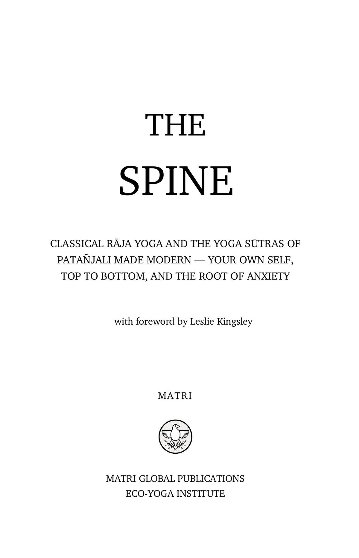 Title page, with the foreword by Leslie Kingsley