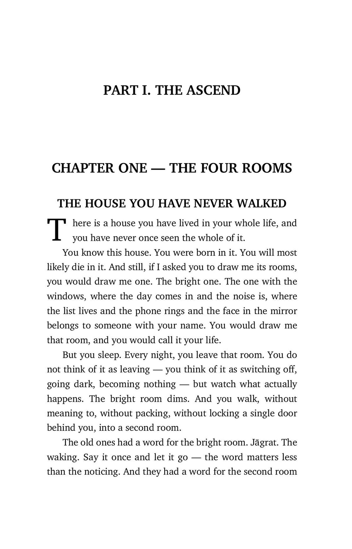 Part I opens
