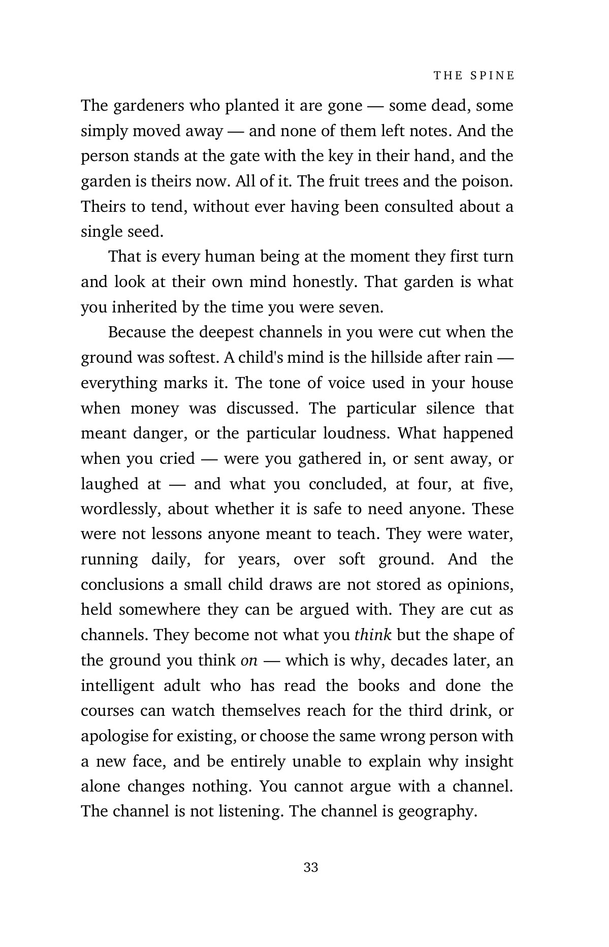The garden you inherit — the fruit trees and the poison