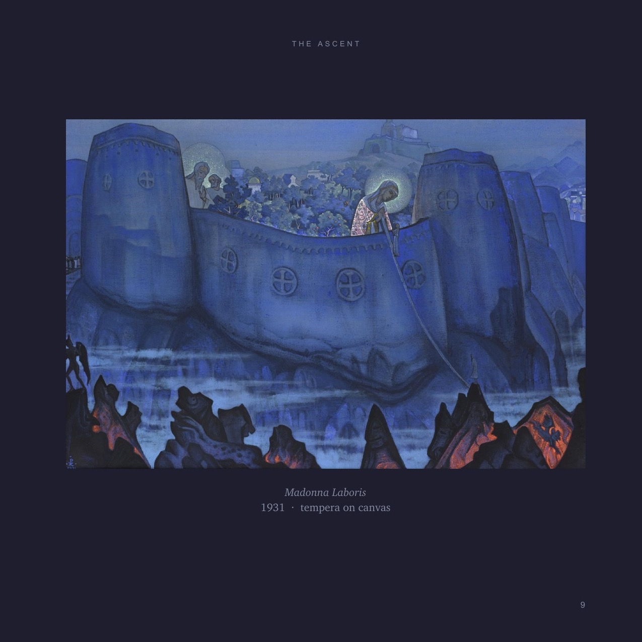 Plate &mdash; Nicholas Roerich, <em>Madonna Laboris</em>, 1931