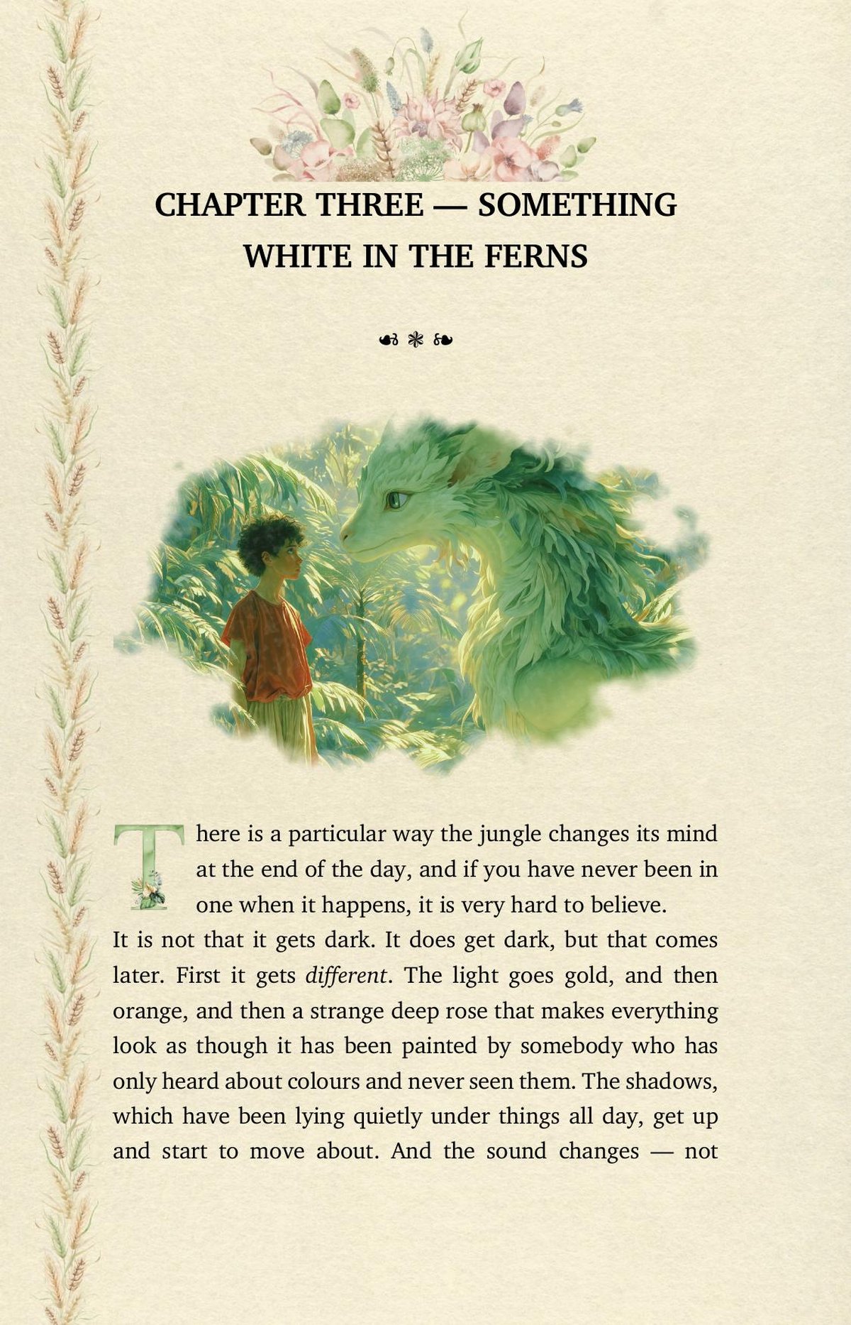 Chapter opening, with vignette and drop cap